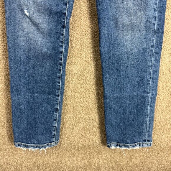 Joe's Jeans Debbie Ankle Jeans Womens Size 26 Blue High Rise Straight Distressed - Picture 4 of 14